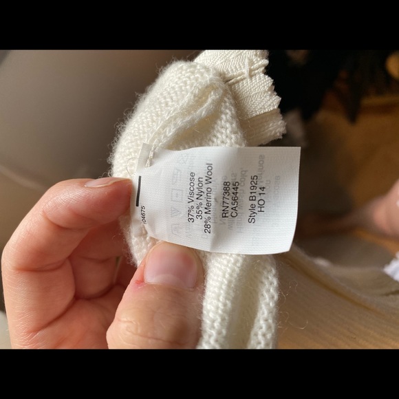 NWT J. Crew White Wool Sweater Women’s Size XS - Picture 9 of 9